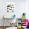 Stupell Industries Keep Moving Construction Vehicles Canvas, design by Christine Simpson Art
